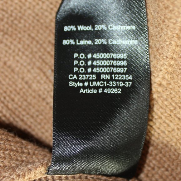 Babaton Aritzia Wool Cashmere Camel Open Front Knit Cardigan Medium - Picture 8 of 8